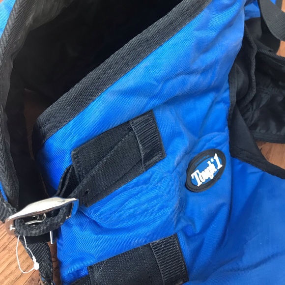 LIKE NEW Tough-1 42” 600D Miniature Pony Stable Blanket W/Belly Wrap - Picture 4 of 7